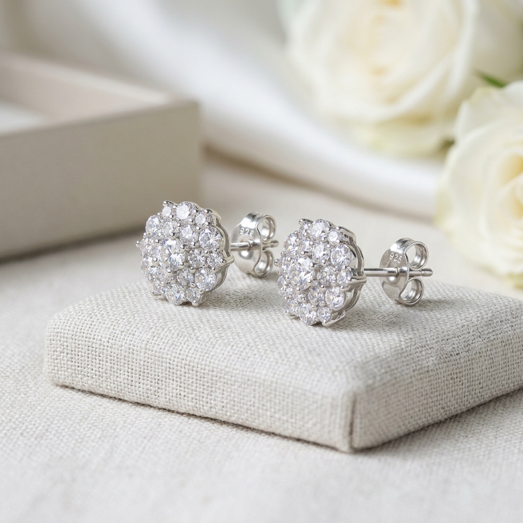 Celeste Zirconia Studs